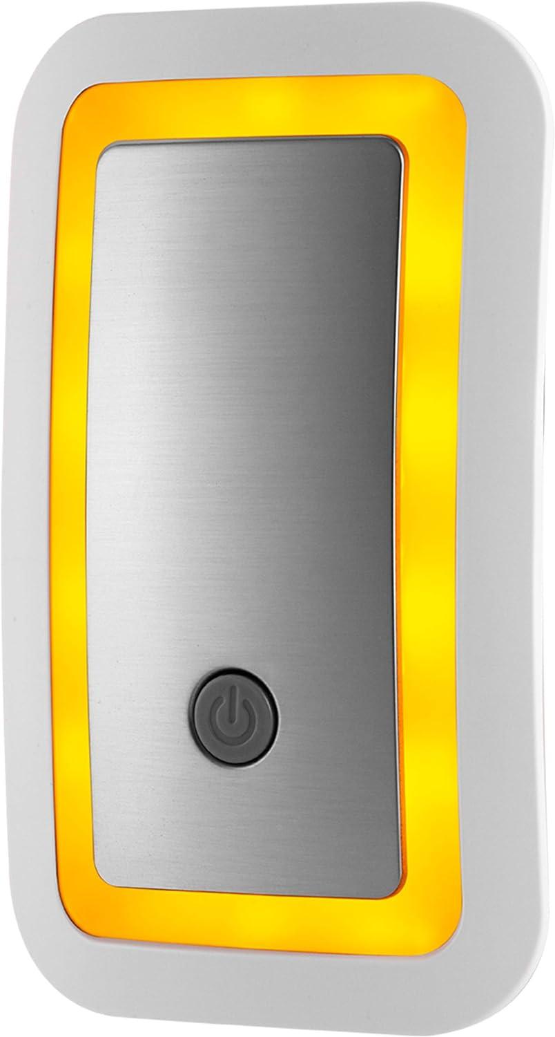 GE Automatic Brushed Nickel LED Night Light with Sensor