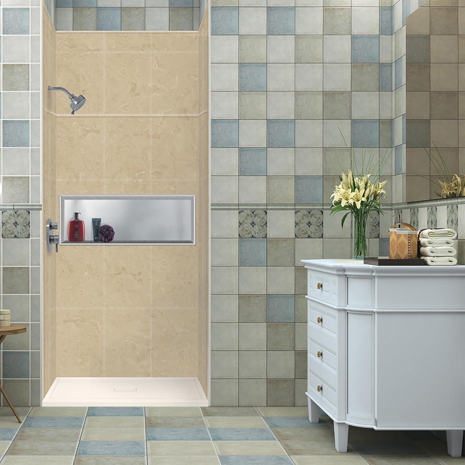 Transolid 36'' W 36'' D Square Single Shower Base FLU3636C-31