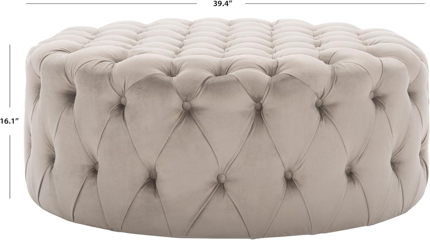 Charlene Tufted Cocktail Ottoman  - Safavieh