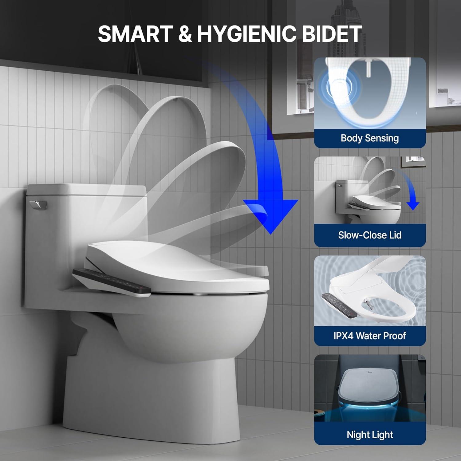 INUS Elongated Toilet Seat Bidet IST-N32