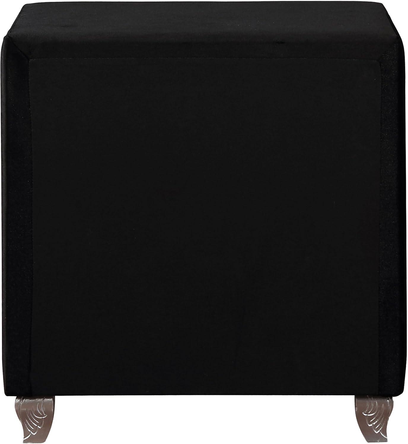 Deanna 2-drawer Rectangular Nightstand Black