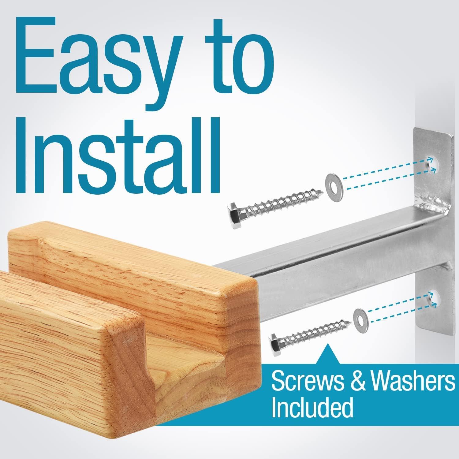 Impresa Bike Wall Mount for Stylish Modern Storage - Heavy-Duty Bike Rack for Vertical or Horizontal Hanging