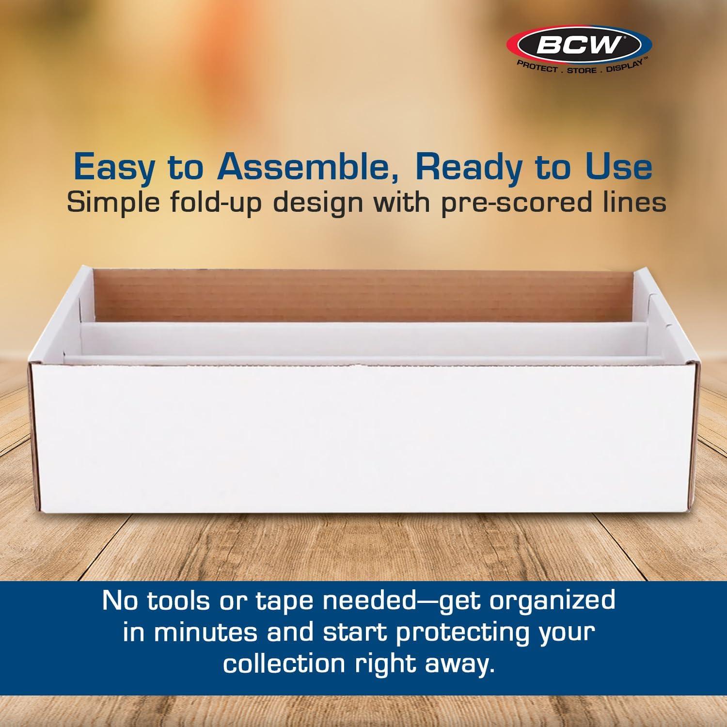 BCW 3000 Count 3 Row Super Shoe Trading Card Storage Box