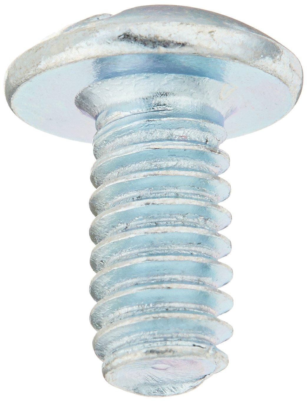 1/4"-20 x 1/2" Zinc Plated Steel Coarse Thread Combo Truss Head Machine Screws MSTS-212