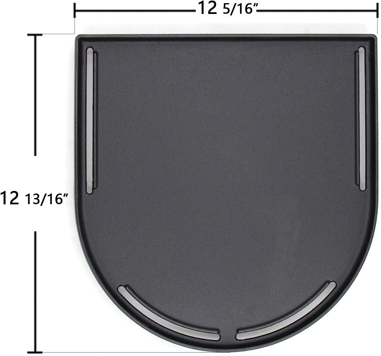 Cast Iron Half Grill Cooking Griddle for Coleman RoadTrip Swaptop Grills LX LXE LXX, Non-Stick Flat Cooking Pan BBQ Accessories, 1 Pack