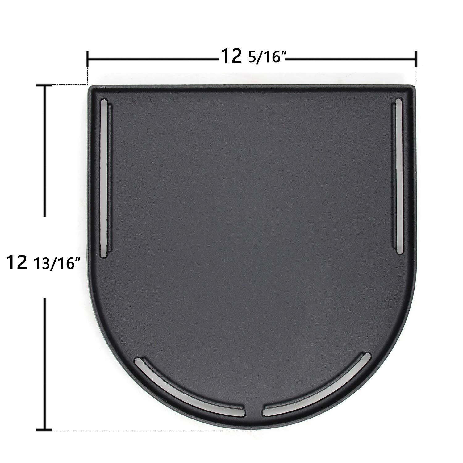 Cast Iron Half Grill Cooking Griddle for Coleman RoadTrip Swaptop Grills LX LXE LXX, Non-Stick Flat Cooking Pan BBQ Accessories, 1 Pack