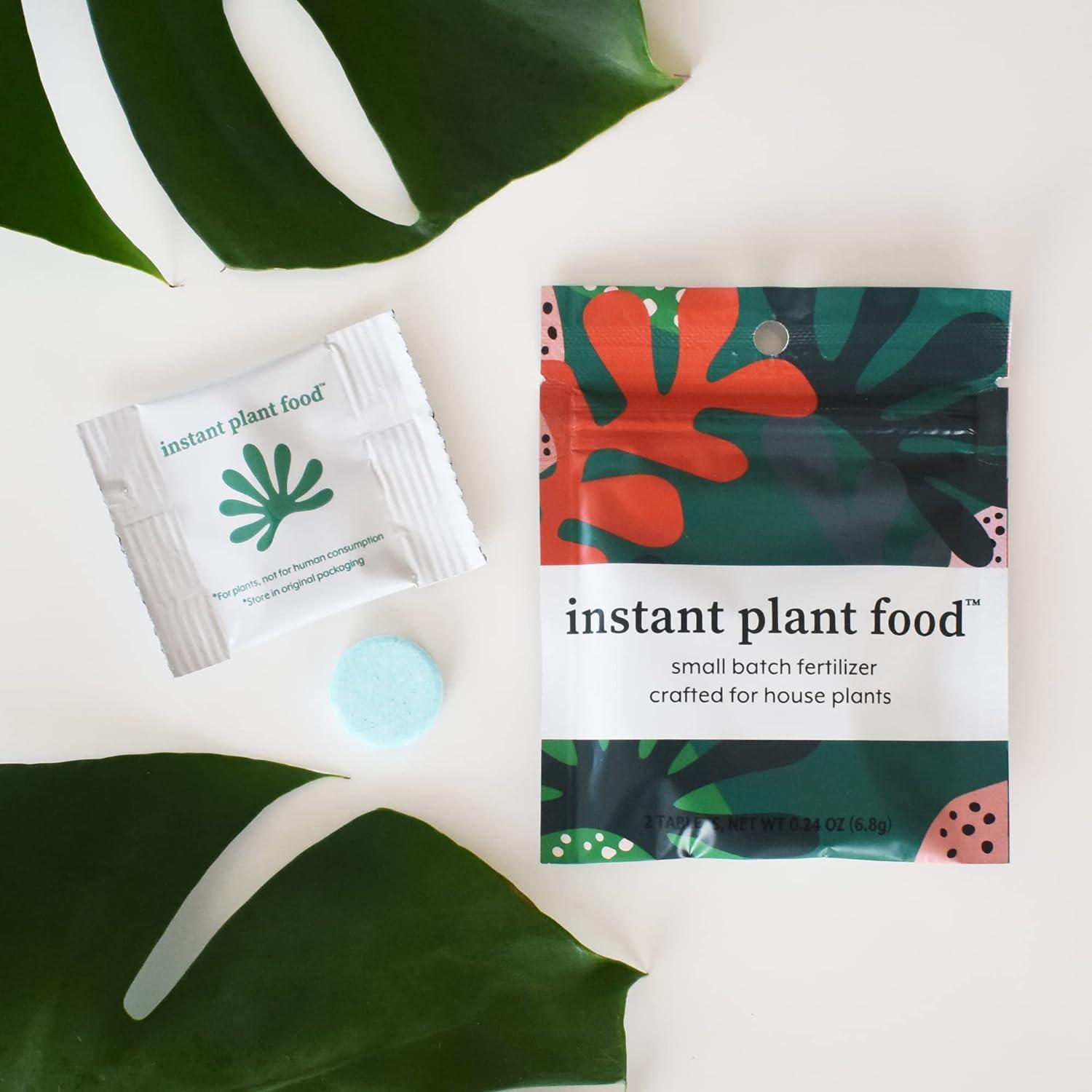 Instant Plant Food by Instant Biologics (2 Tablets) | Houseplant Fertilizer & Indoor Plant Food | Self-Dissolving Tablets that Make Feeding Your Plants a Breeze | 4-3-6 (N-P-K)