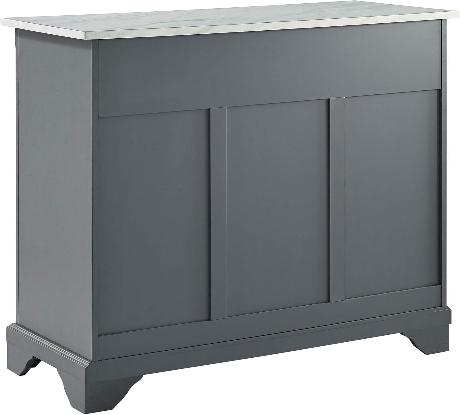 Avery Kitchen Cart - Crosley: Hardwood Brushed Nickel