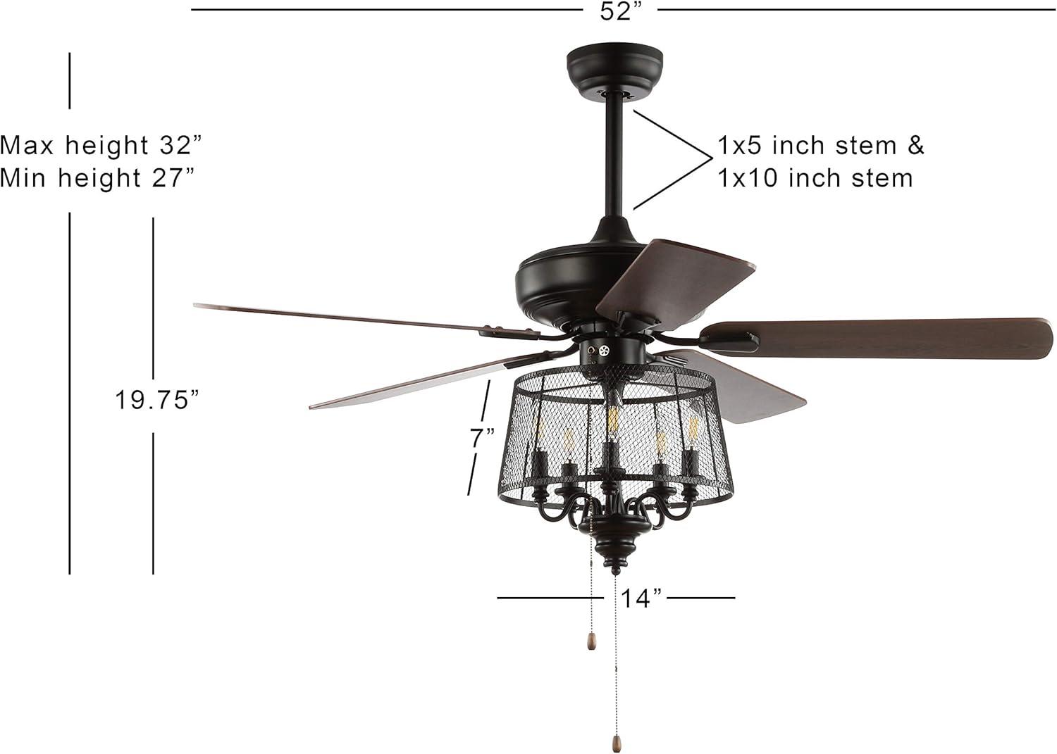 Safavieh Jonie 5-Light Ceiling Fan