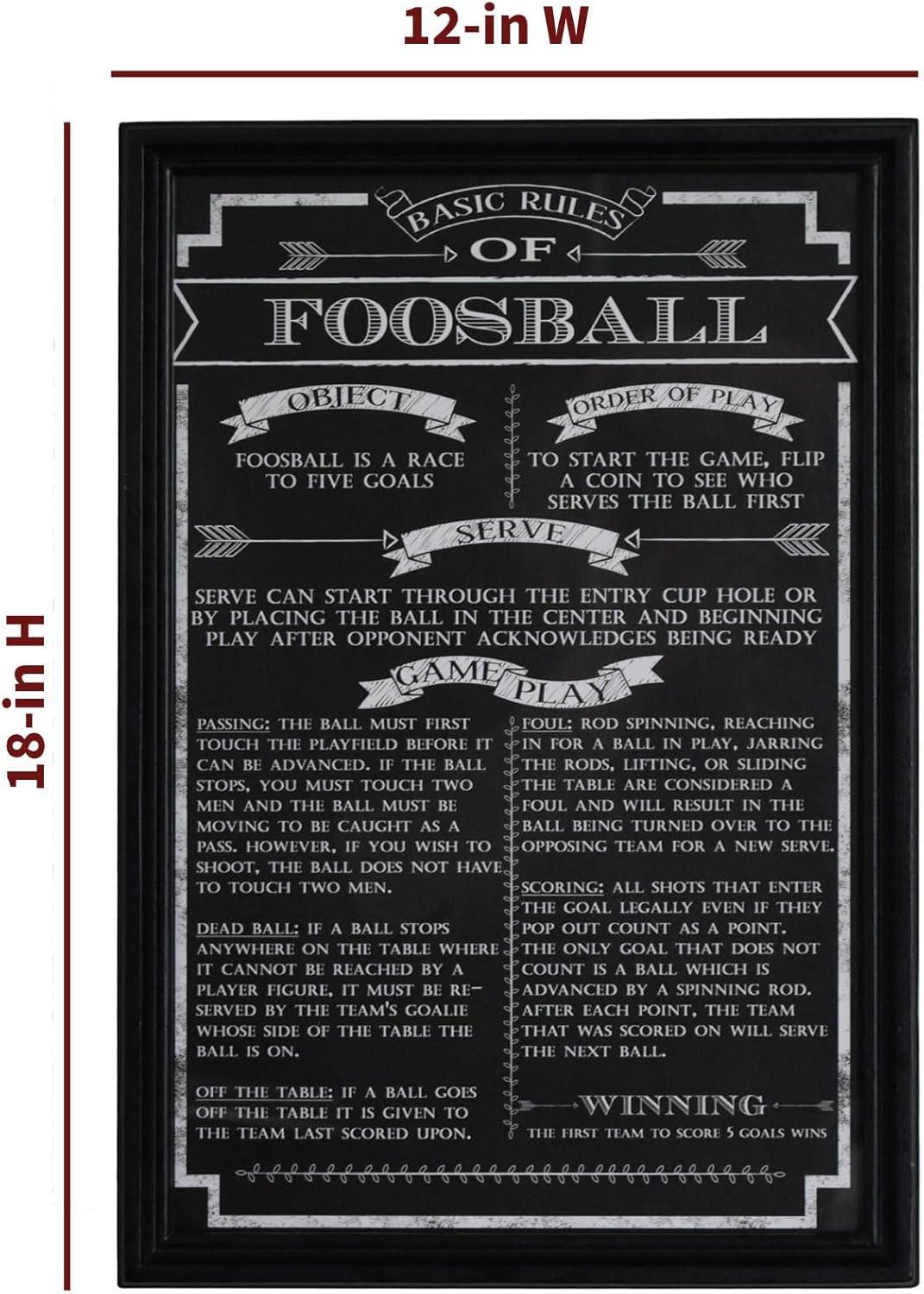 " Foosball Game Rules "