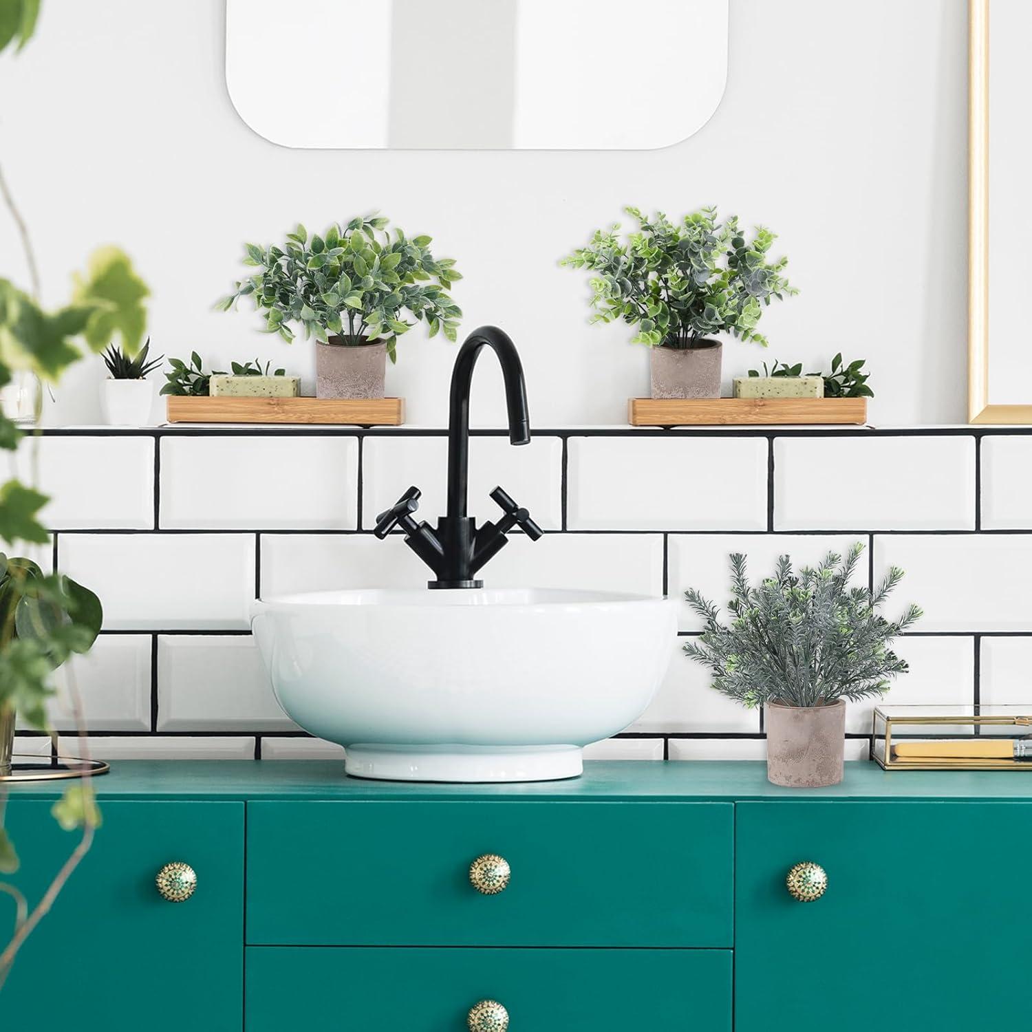 Artificial Plants 3 Pack Mini Fake Hanging with Macrame Plant Hangers Decorative Faux Greenery Decor for Shelves Wall Kitchen Farmhouse Bathroom Home Office