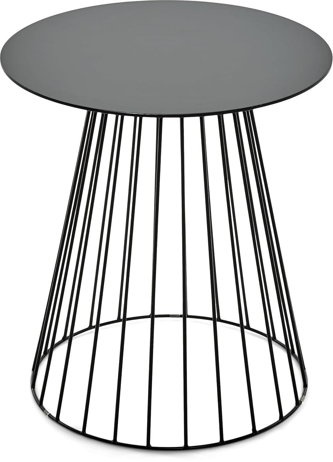 Adore Decor Adore Decor Element Modern Industrial Design Round Side Table