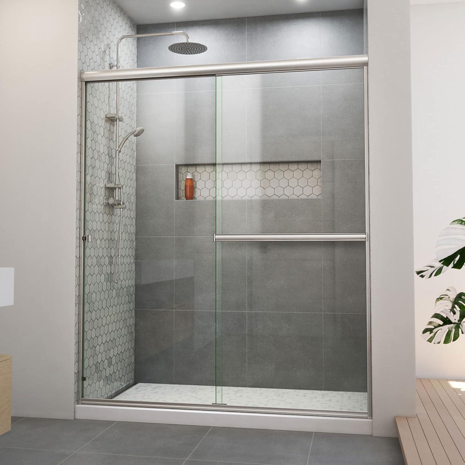 DreamLine Alliance Pro BGX 56-60 in. W x 70 3/8 in. H Semi-Frameless Sliding Shower Door