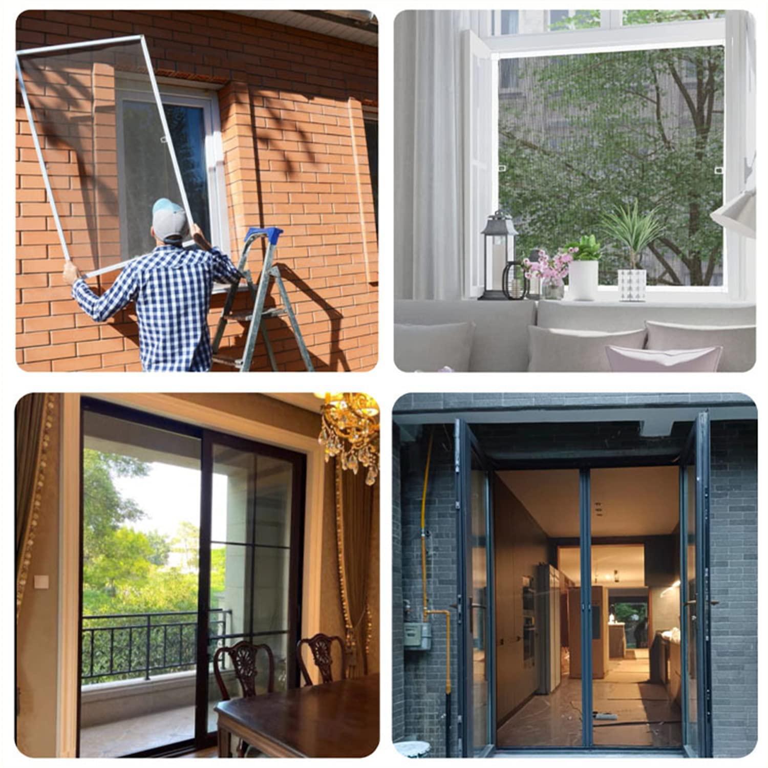 Window And Screen Door Replacement, 48" X 115" Durable Fiberglass Screen Grid - Patio And Window Screen And Sliding Screen Door Repair