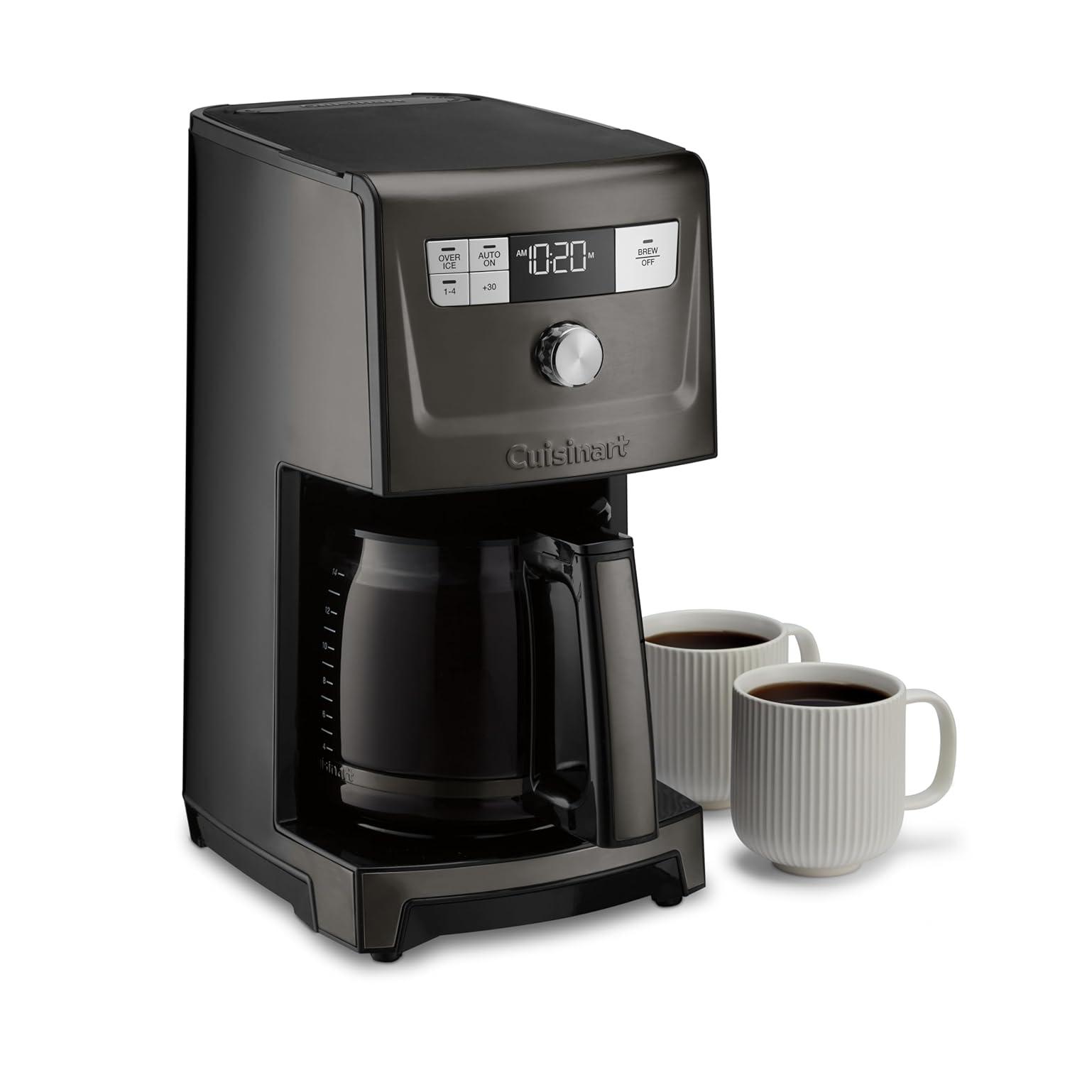 Black Stainless Steel 14-Cup Programmable Coffeemaker