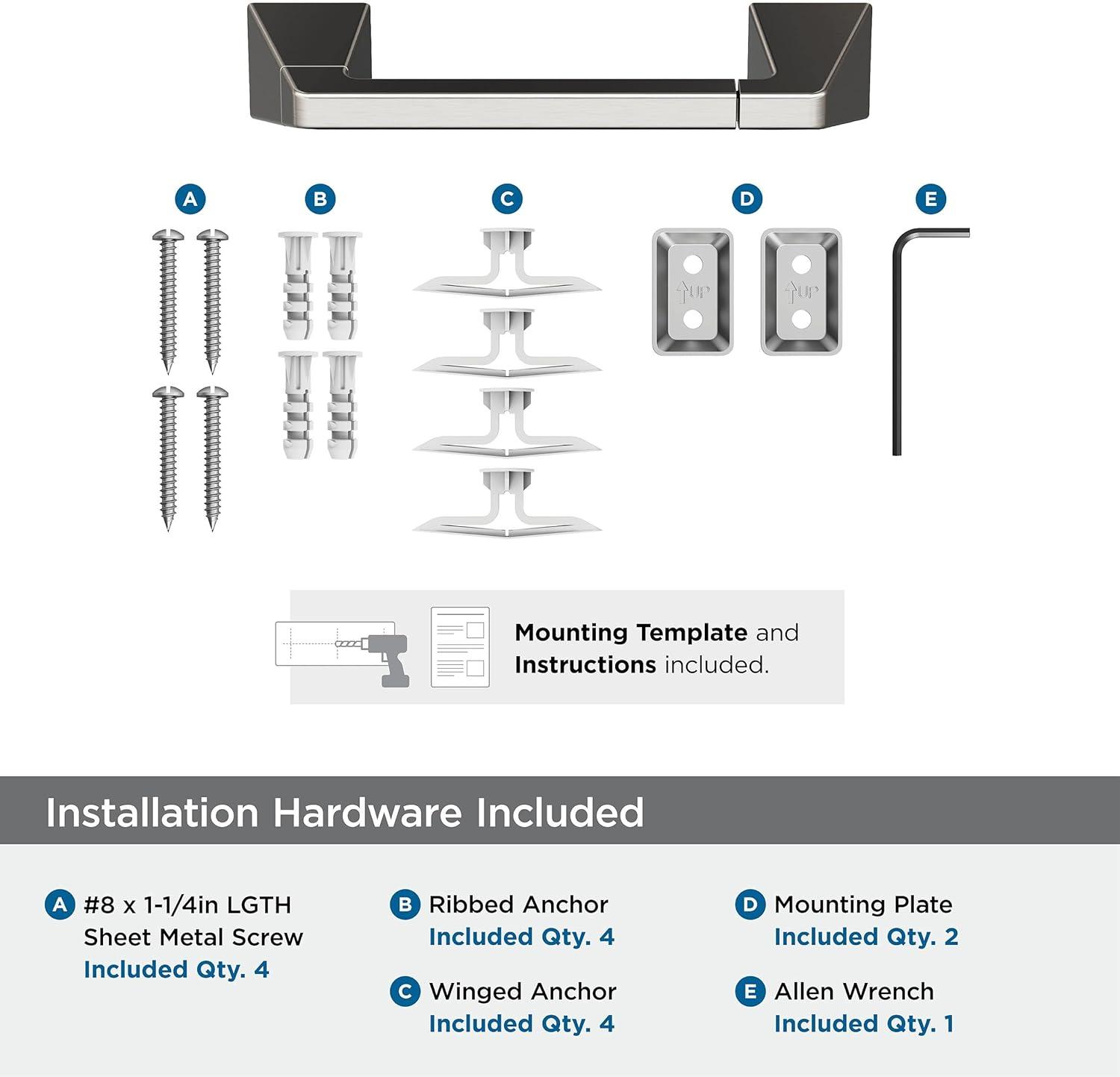 Amerock Blackrock Wall Mounted Pivoting Toilet Paper Holder