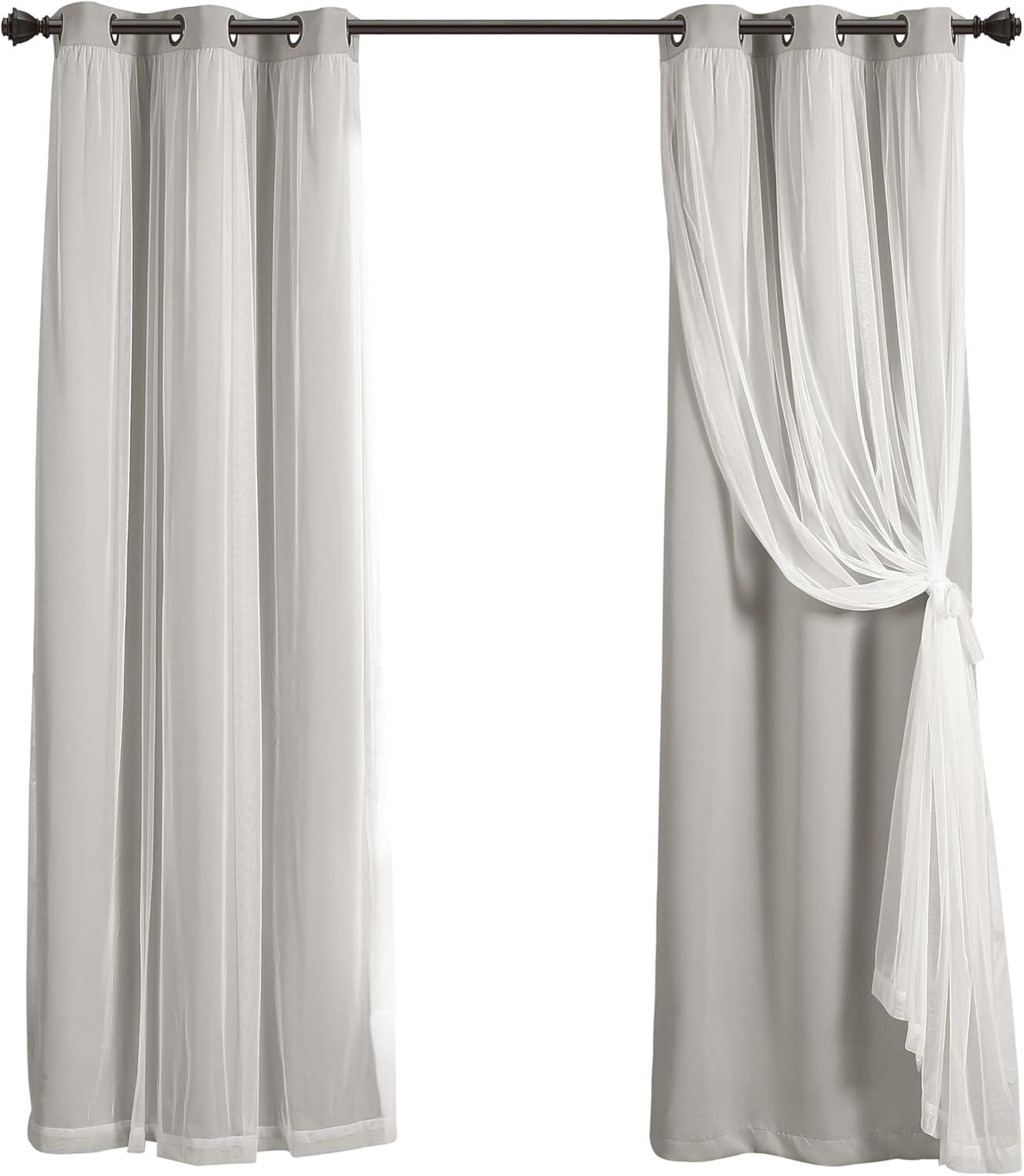 Lush Decor Polyester Blackout Curtain Pair (Set of 2)