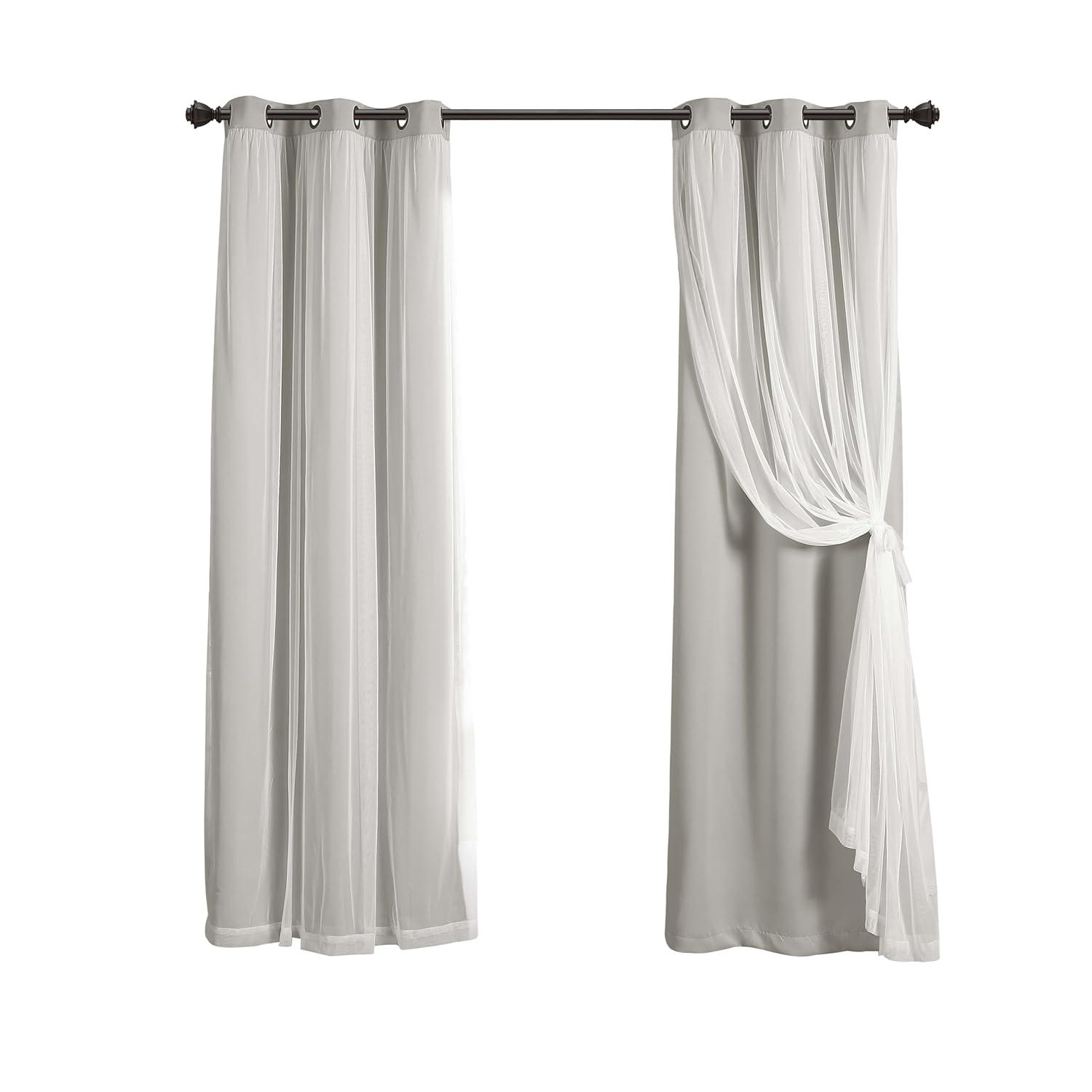 Lush Decor Polyester Blackout Curtain Pair (Set of 2)