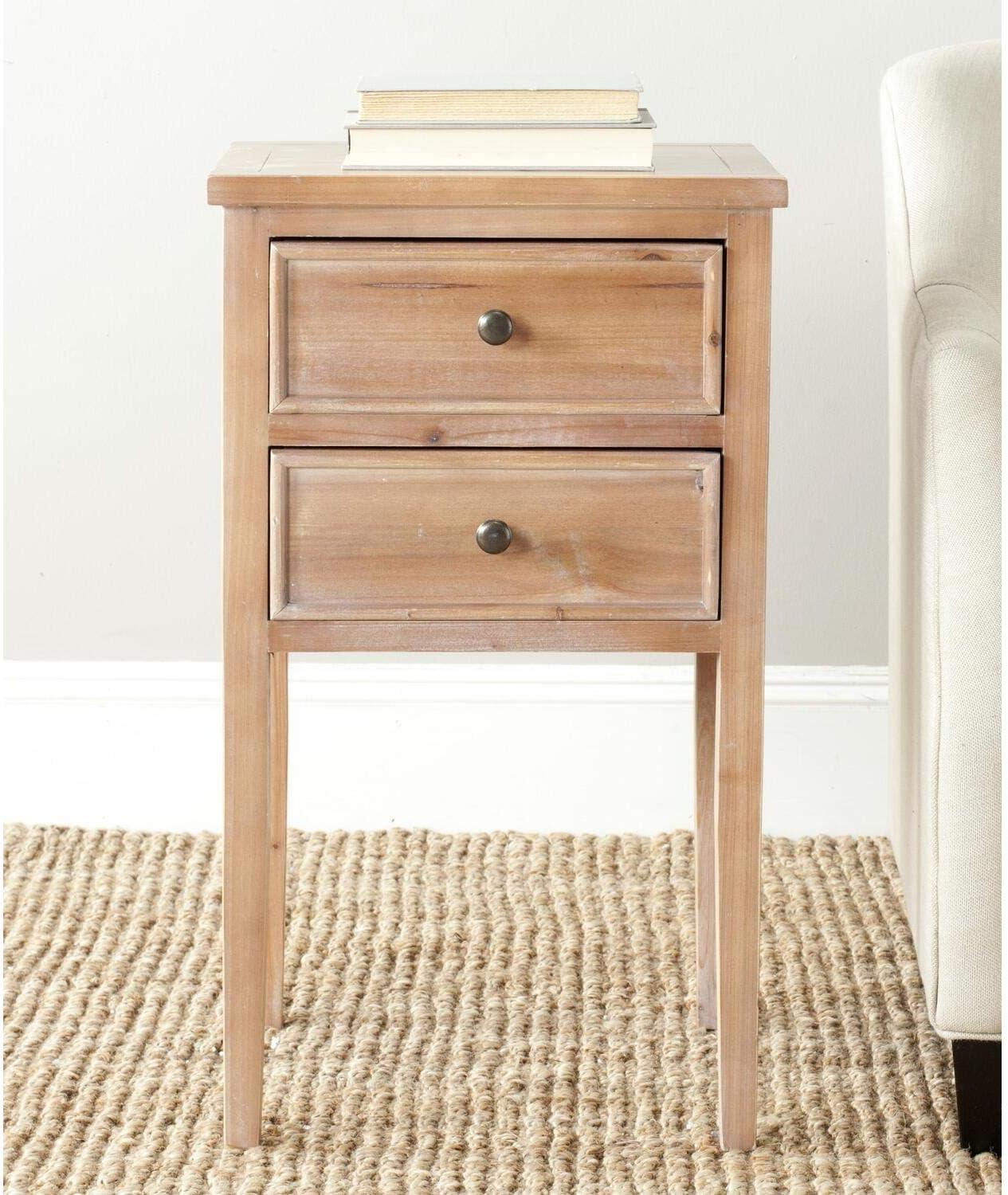 Toby Accent Table with Storage Drawers  - Safavieh