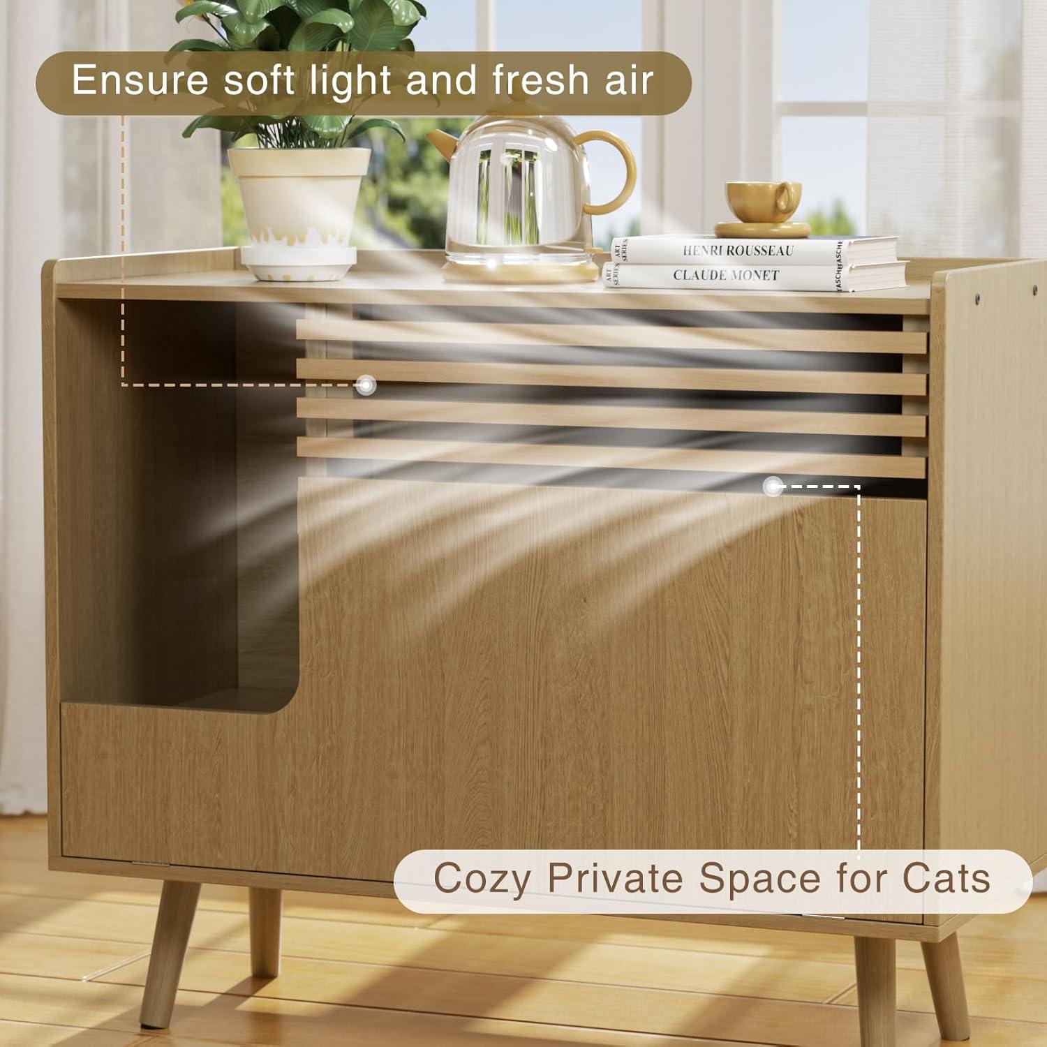 Archie & Oscar™ Cat Litter Box Enclosure With Cat Scratch Pad