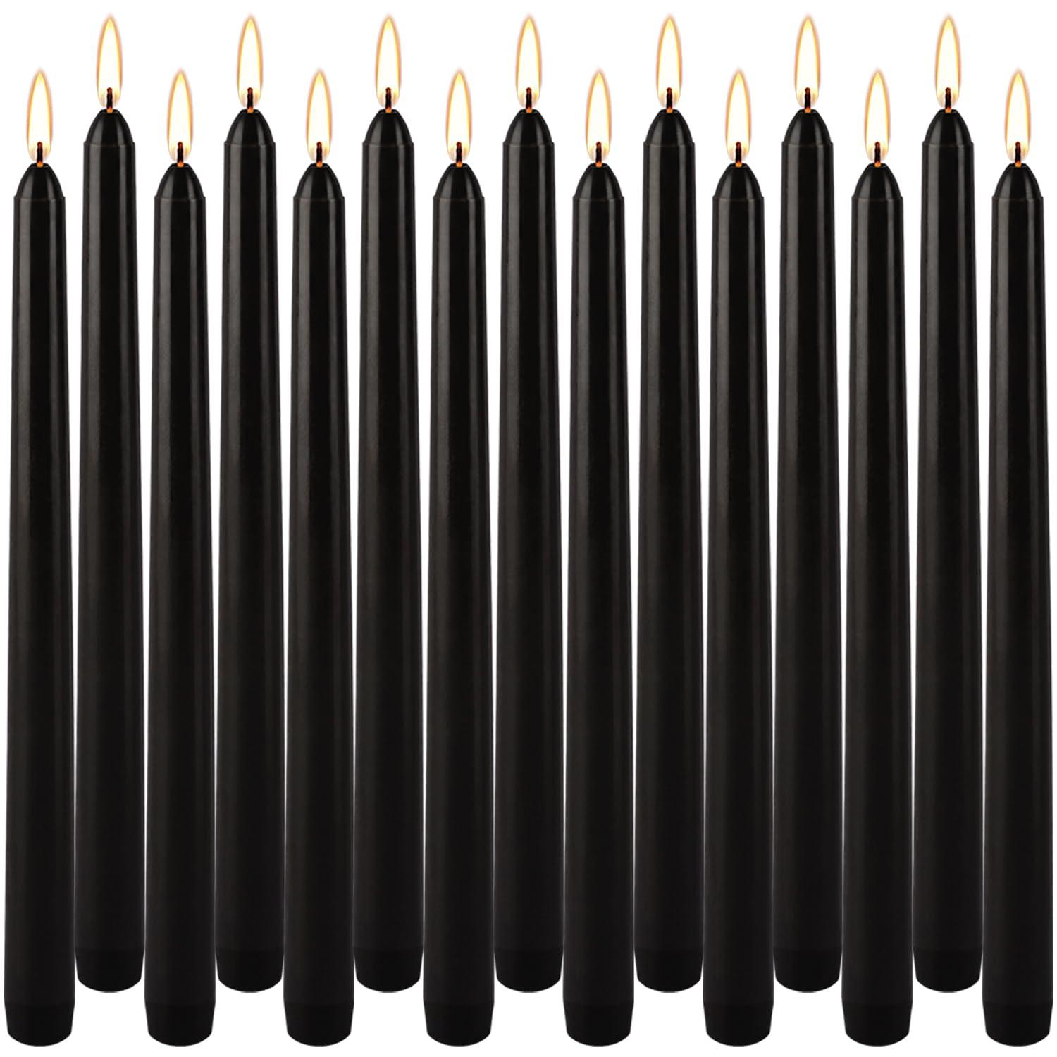 Wovilon Kitchen Utensils Set, Kitchen Gadgets S 2022 10 Inch Taper Candles Set Of 14 Dripless Taper Candles And Unscented Candlestick
