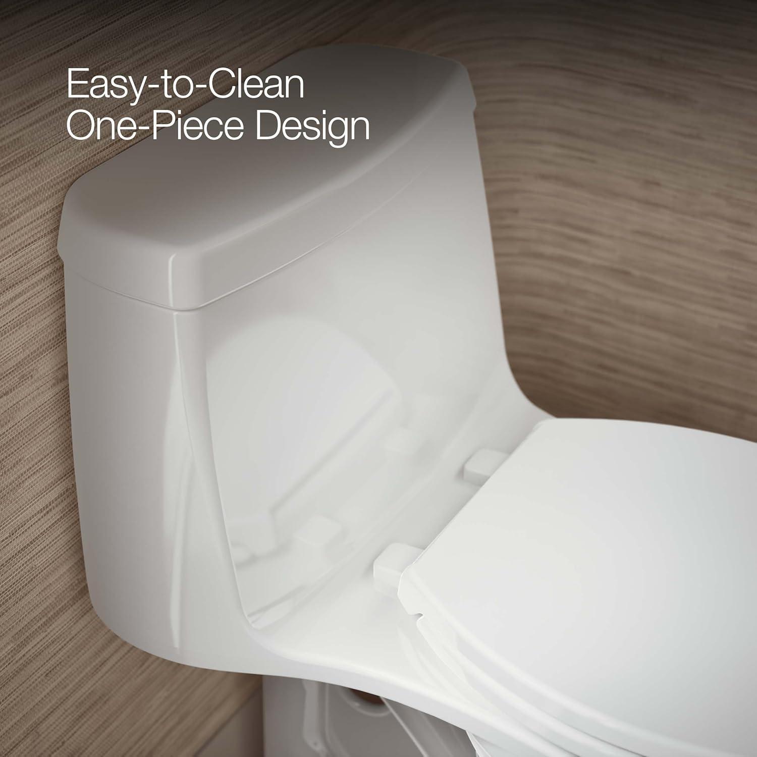 Kohler Santa Rosa Comfort Height One-Piece Compact Elongated 1.28 Gpf Toilet With Revolution 360 Swirl Flushing Technology K-30810-RA-0