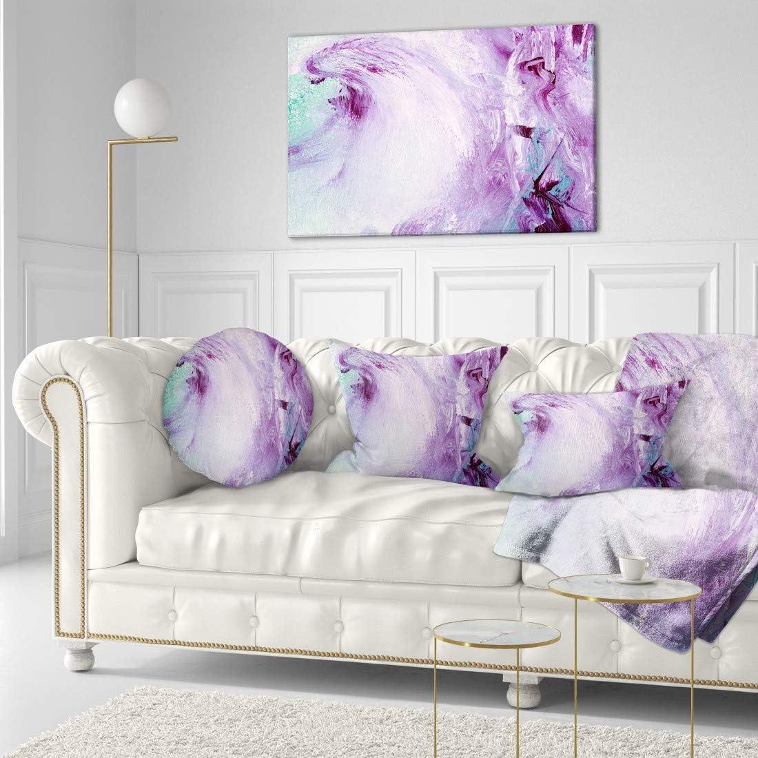 Large Purple and Teal Abstract Canvas Wall Art