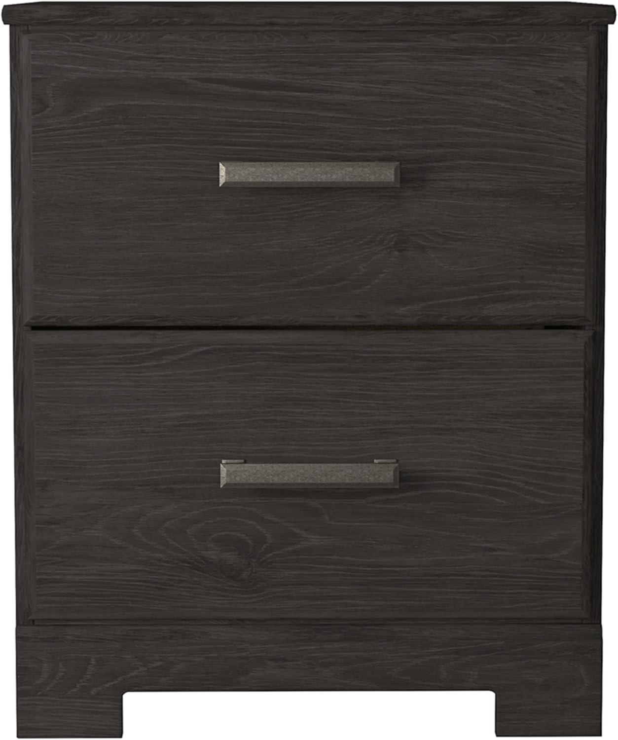 Signature Design by Ashley Casual Belachime 2 Drawer Nightstand, Black