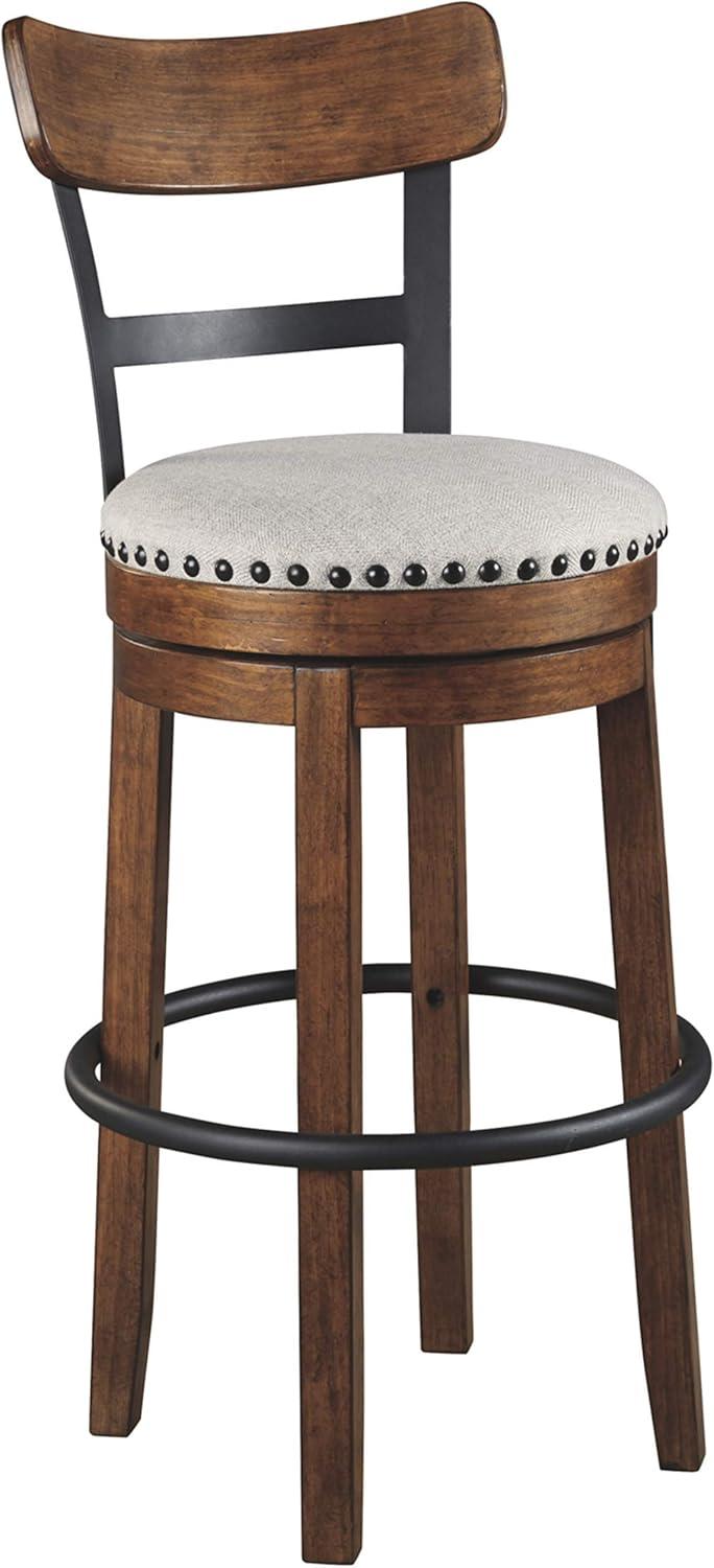 Tall Valebeck Upholstered Swivel Barstool - Signature Design by Ashley