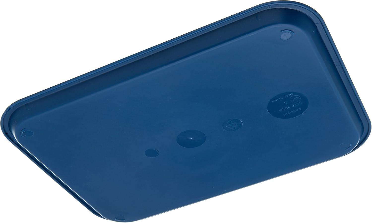 CFS CT121614 Cafe Standard Plastic Cafeteria/Fast Food Tray, NSF Certified, BPA Free, 16" Length x 12" Width, Blue (Pack of 24)