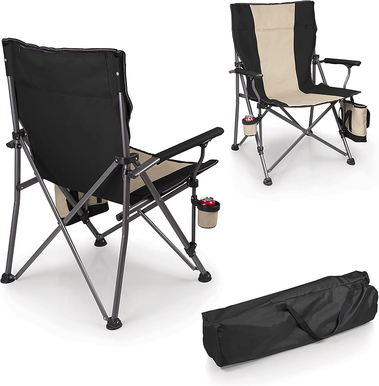 Big Bear XXL Camping Chair with Cooler, Black