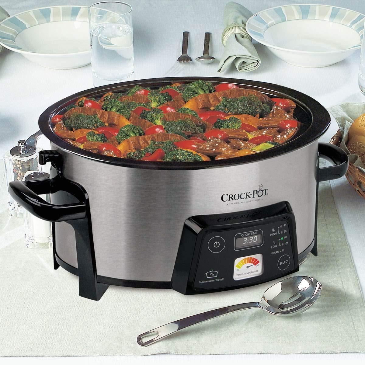 Crock-Pot SCCPCTS605-S Cook Travel Serve 6-Quart Programmable Slow Cooker