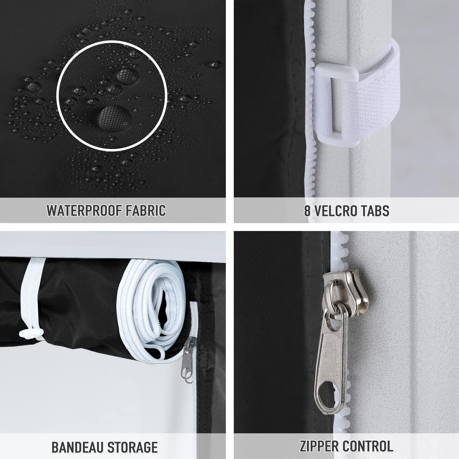 HLong Canopy Tent Sidewall for 10x10 Pop Up Canopy, 1 Piece, Black