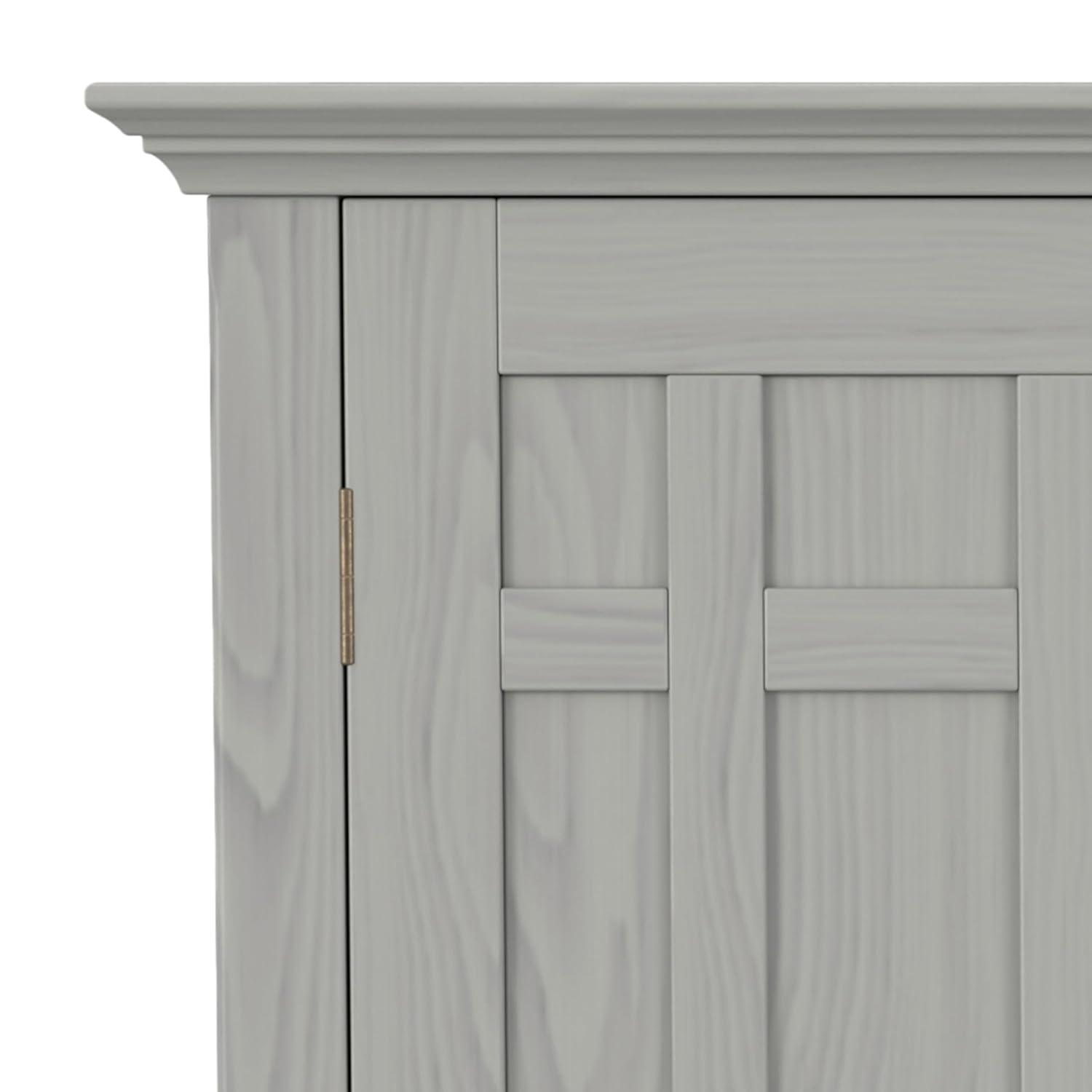 Simpli Home Bedford 54"W Solid Wood Sideboard Buffet and Wine Rack, 2 Drawers, and 2 Cabinets