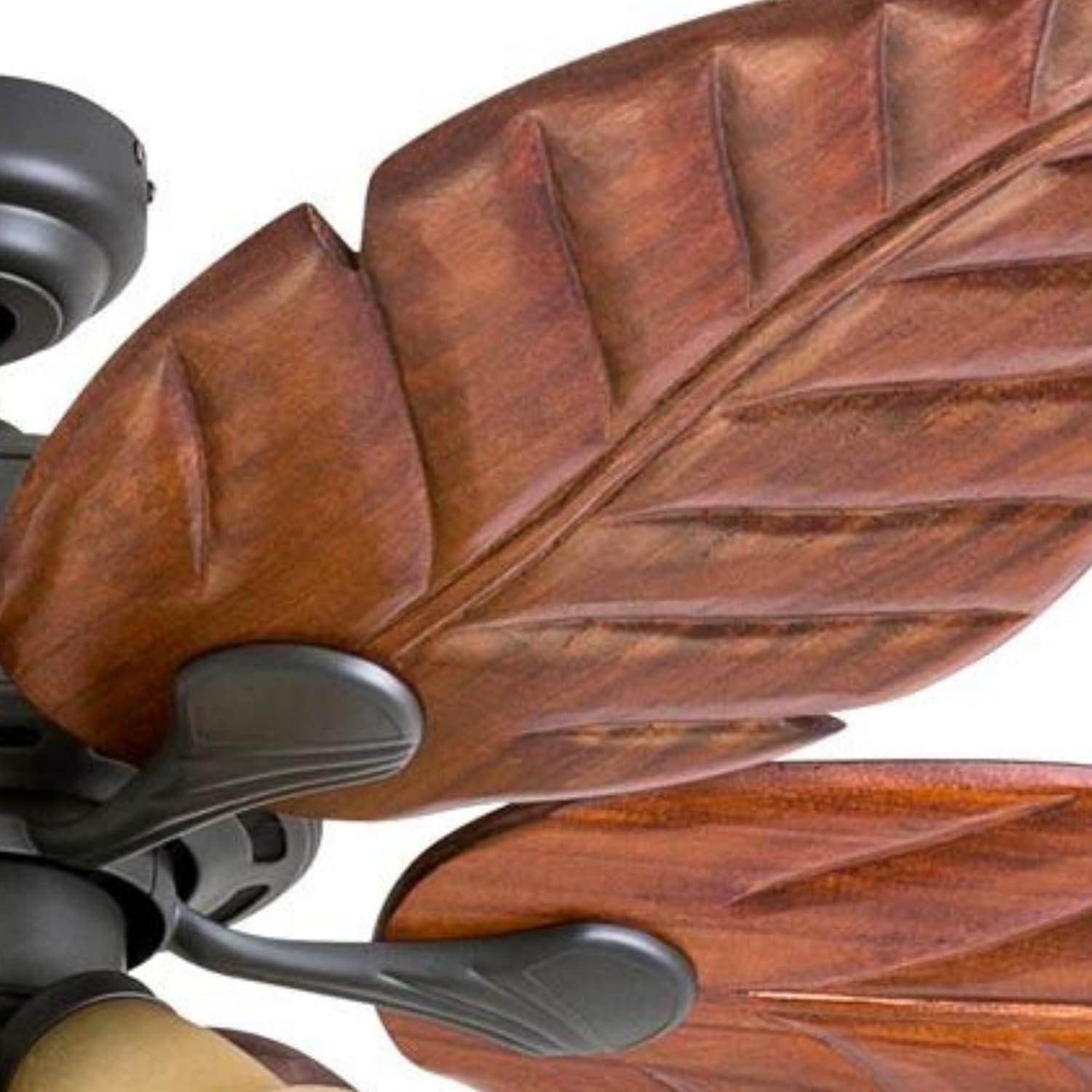 52" Royal Palm Tropical 5 Blade Ceiling Fan