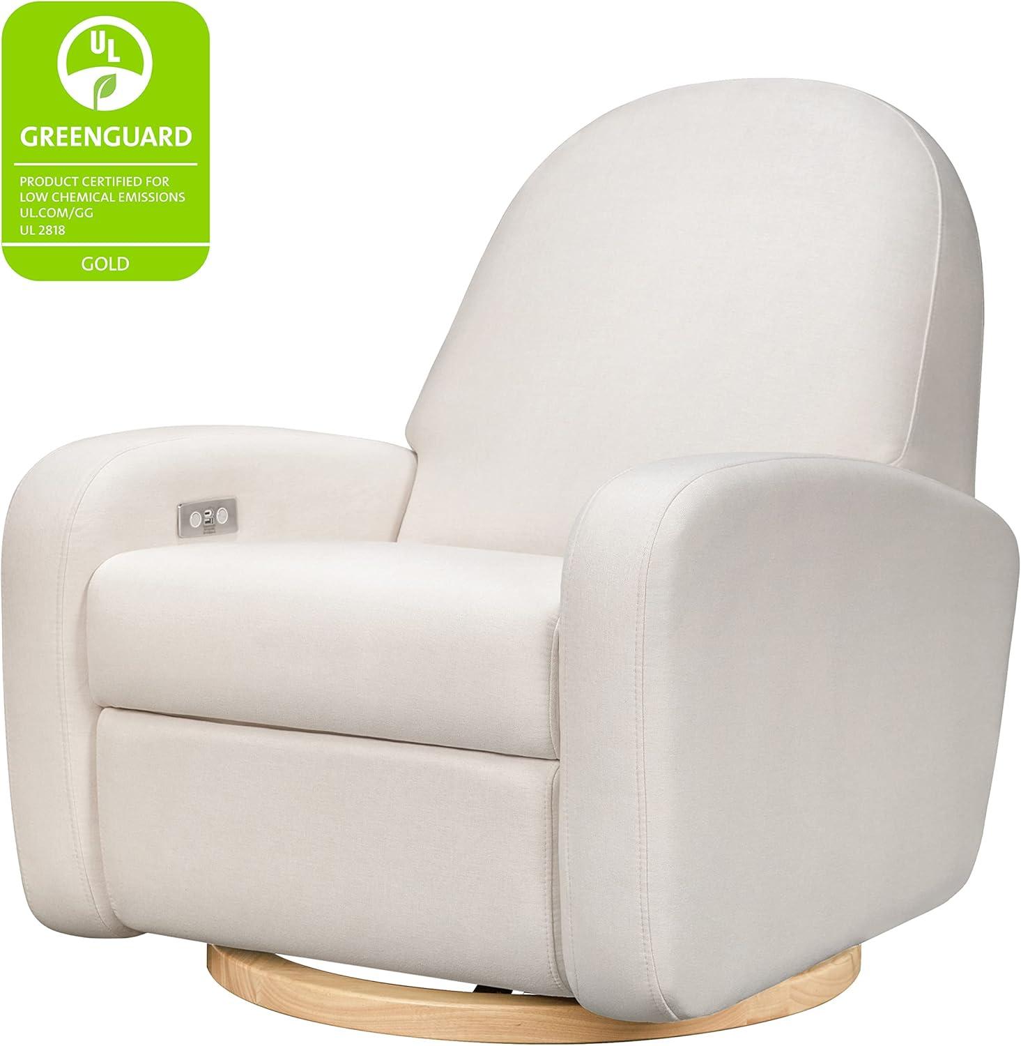 Nami Electronic Recliner and Swivel Glider Recliner in Shearling with USB port
