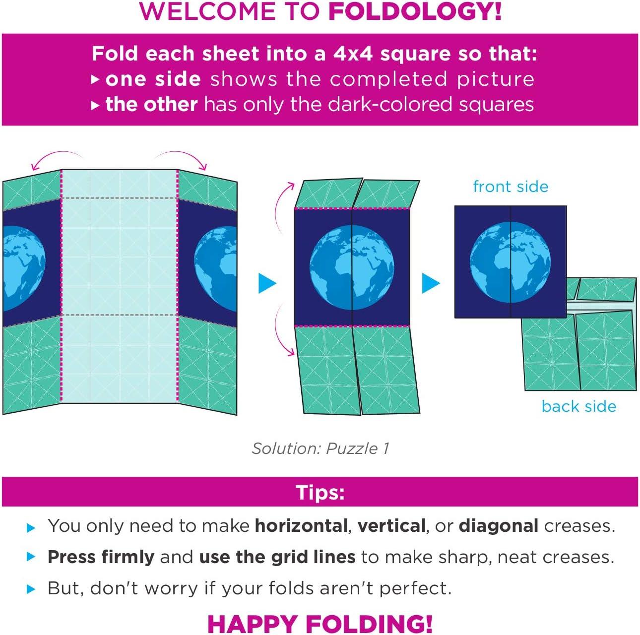 FOLDOLOGY - The Origami Puzzle Game! Stocking Stuffer for Tweens, Teens & Adults.