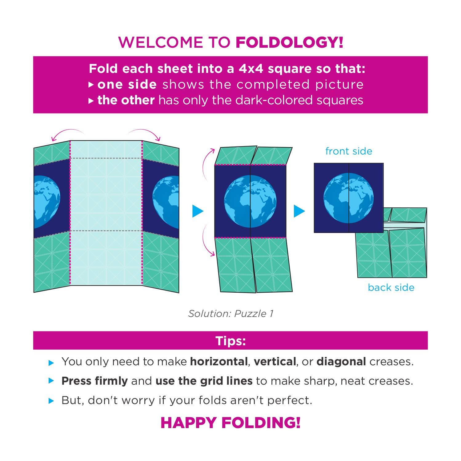 FOLDOLOGY - The Origami Puzzle Game! Stocking Stuffer for Tweens, Teens & Adults.