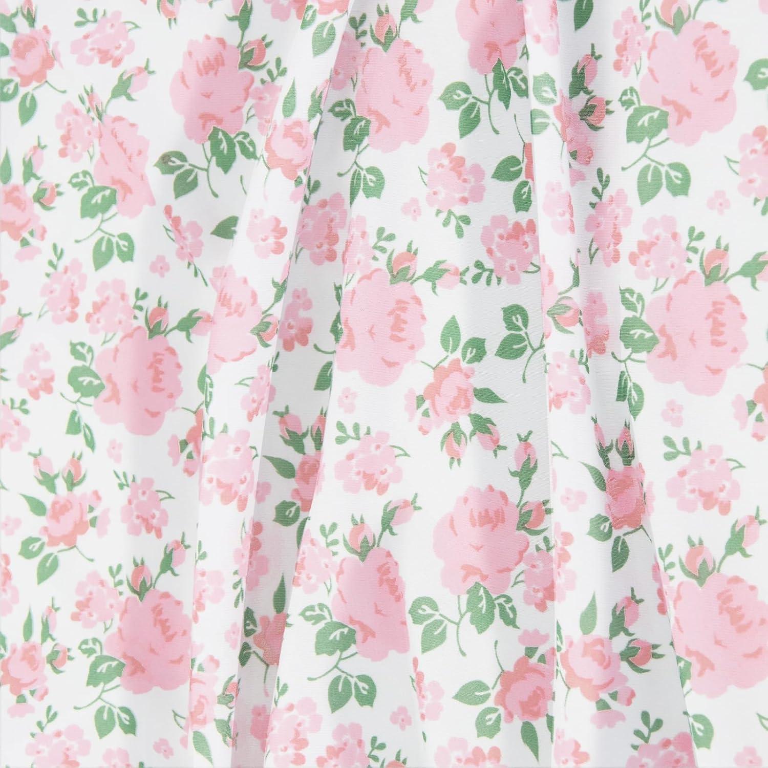 The Peanutshell Fitted Crib Sheet Set for Baby Girls, Daisy, 4 Pack | Pink, Mauve