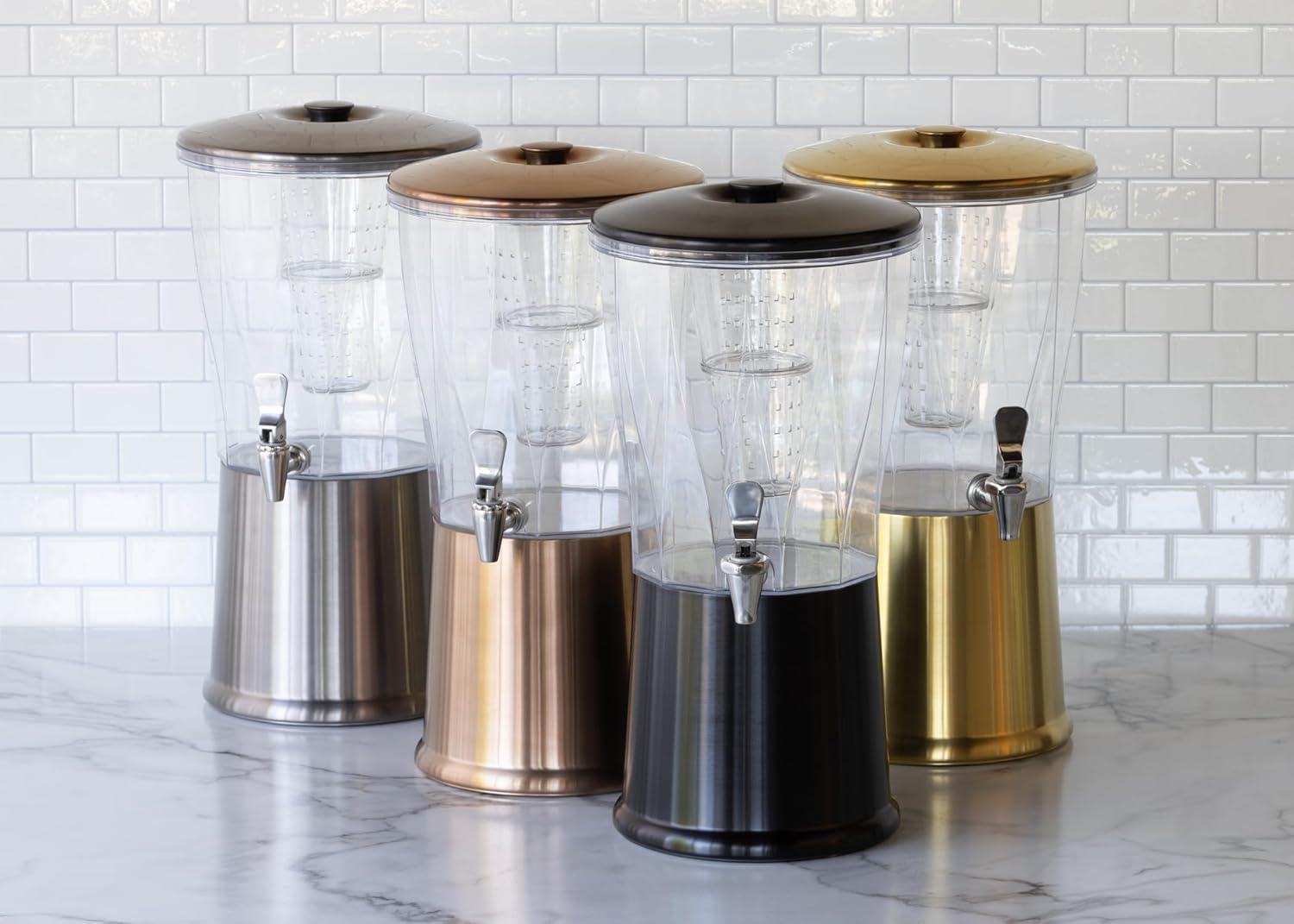 Service Ideas Service Ideas 3 Gallon Beverage Dispenser with Infuser Tube and Stainless Steel Spigot