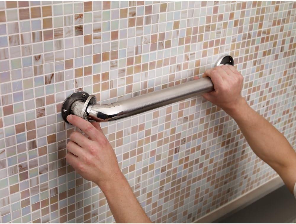 24" Peened Stainless Steel ADA Compliant Grab Bar