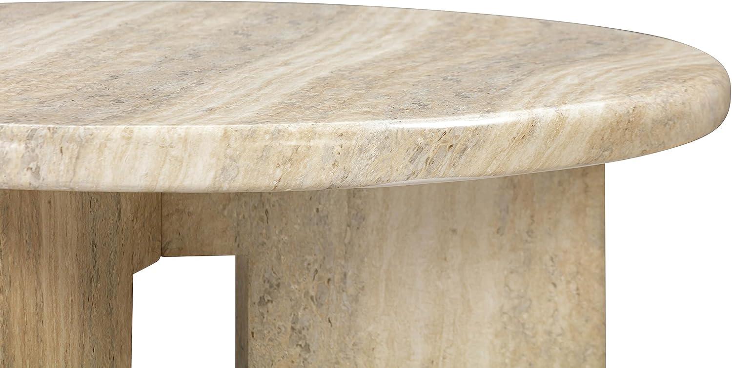 TOV Furniture Patrizia Concrete Round Coffee Table