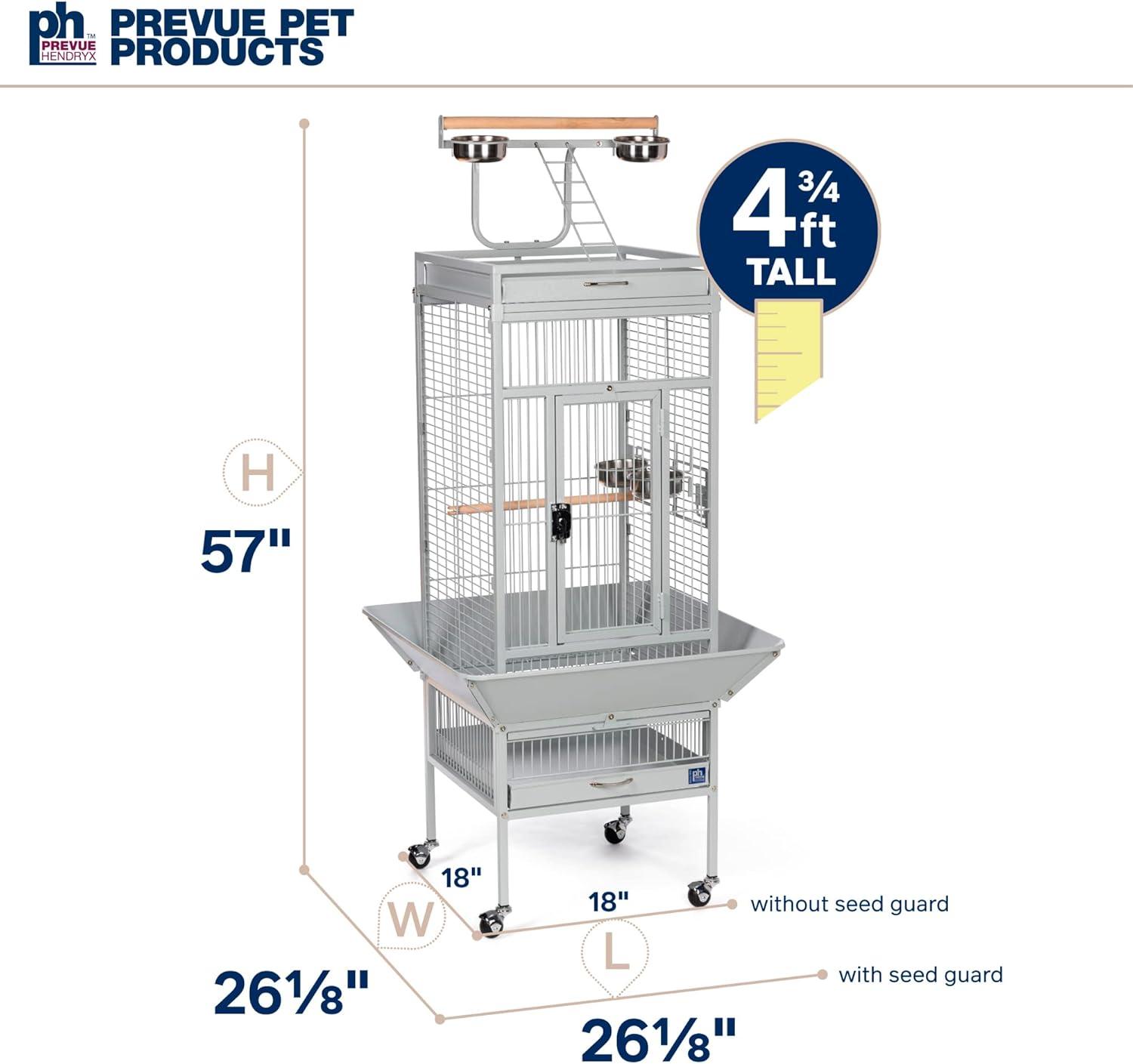 Prevue Pet Products Wrought Iron Select Bird Cage Black Hammerstone 3151BLK