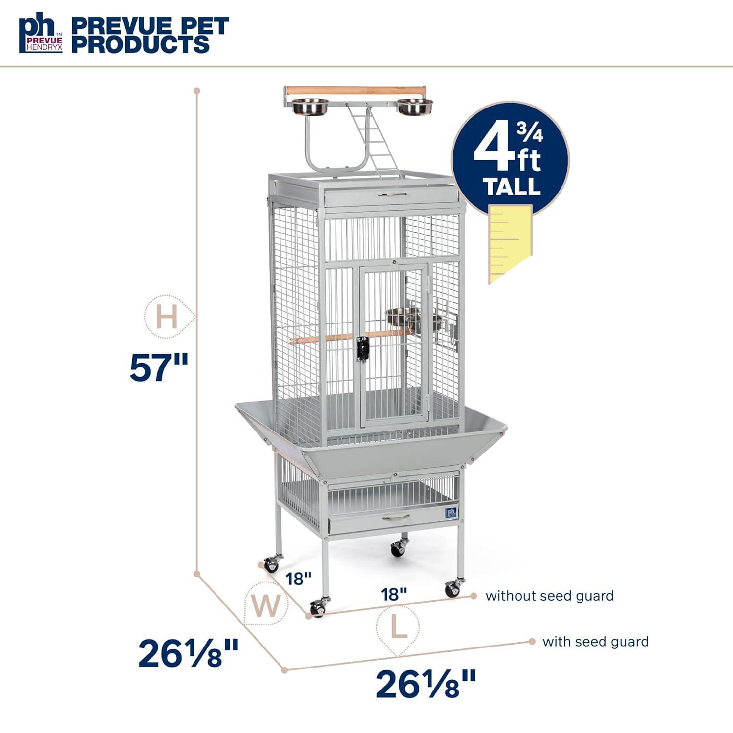 Prevue Pet Products Wrought Iron Select Bird Cage Black Hammerstone 3151BLK