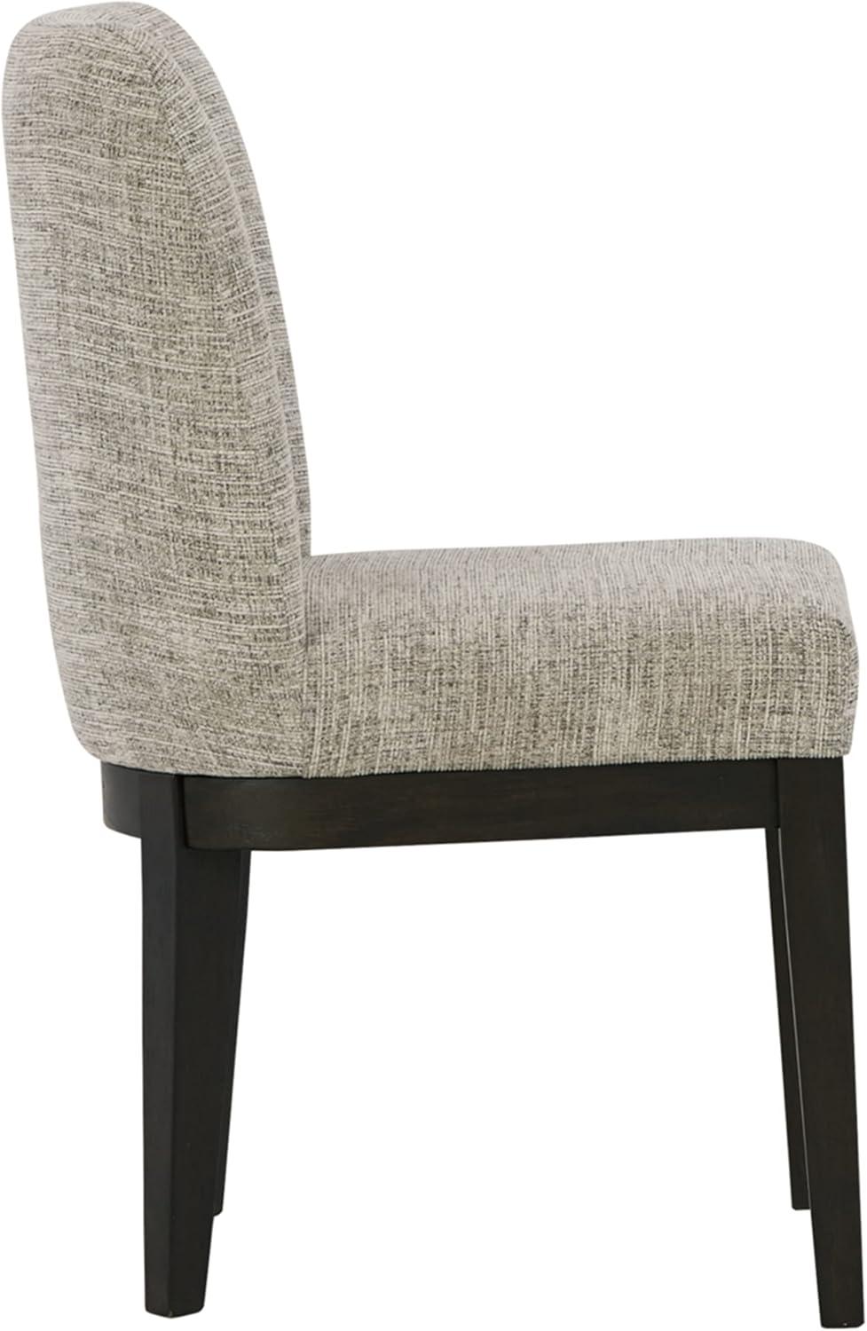 Signature Design by Ashley Burkhaus Traditional Upholstered Dining Chair, Set of 2, Dark Brown