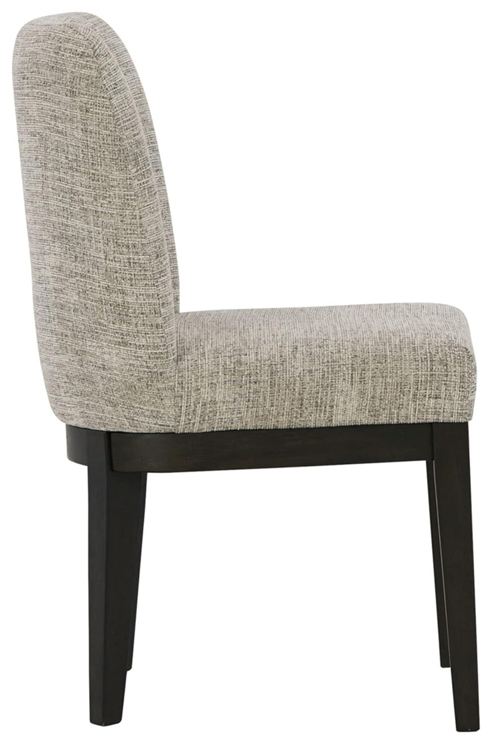 Signature Design by Ashley Burkhaus Traditional Upholstered Dining Chair, Set of 2, Dark Brown