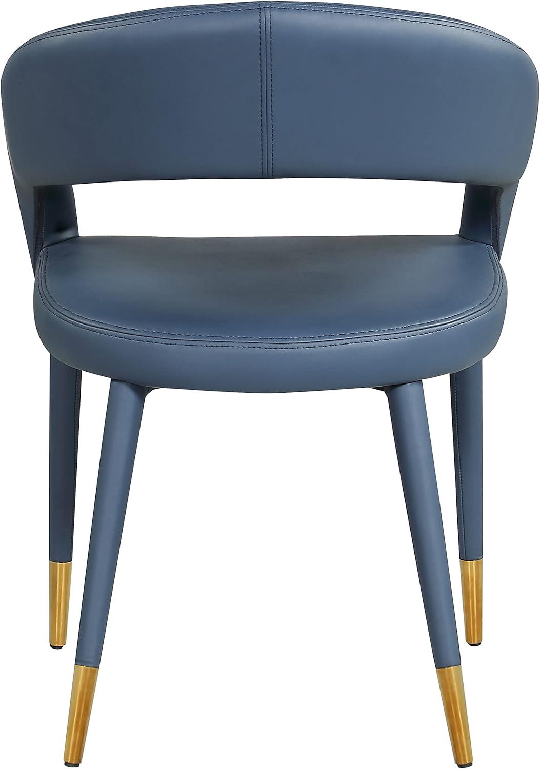 Meridian Furniture Destiny Navy Vegan Leather Dining Chair