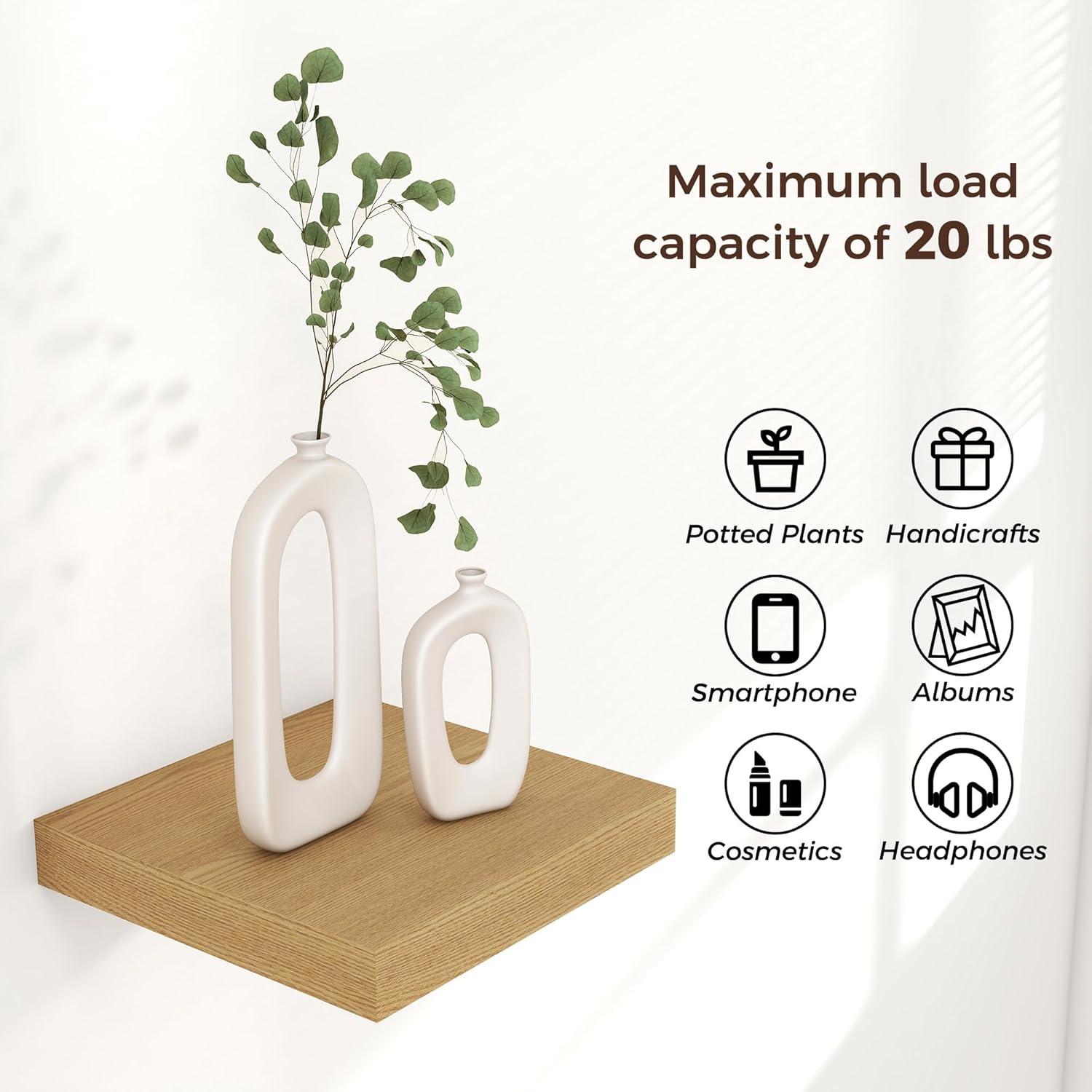 Hokku Designs Soeke 2 Piece Floating Shelf