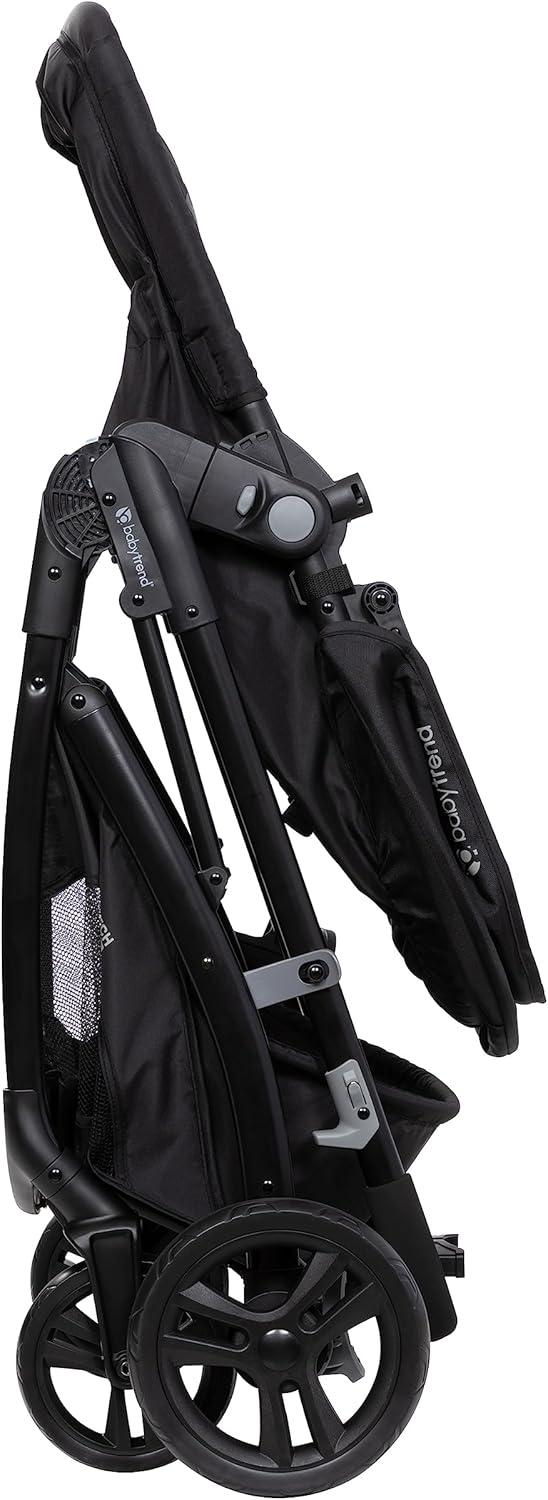 Black and Gray Modular Bassinet Stroller Travel System