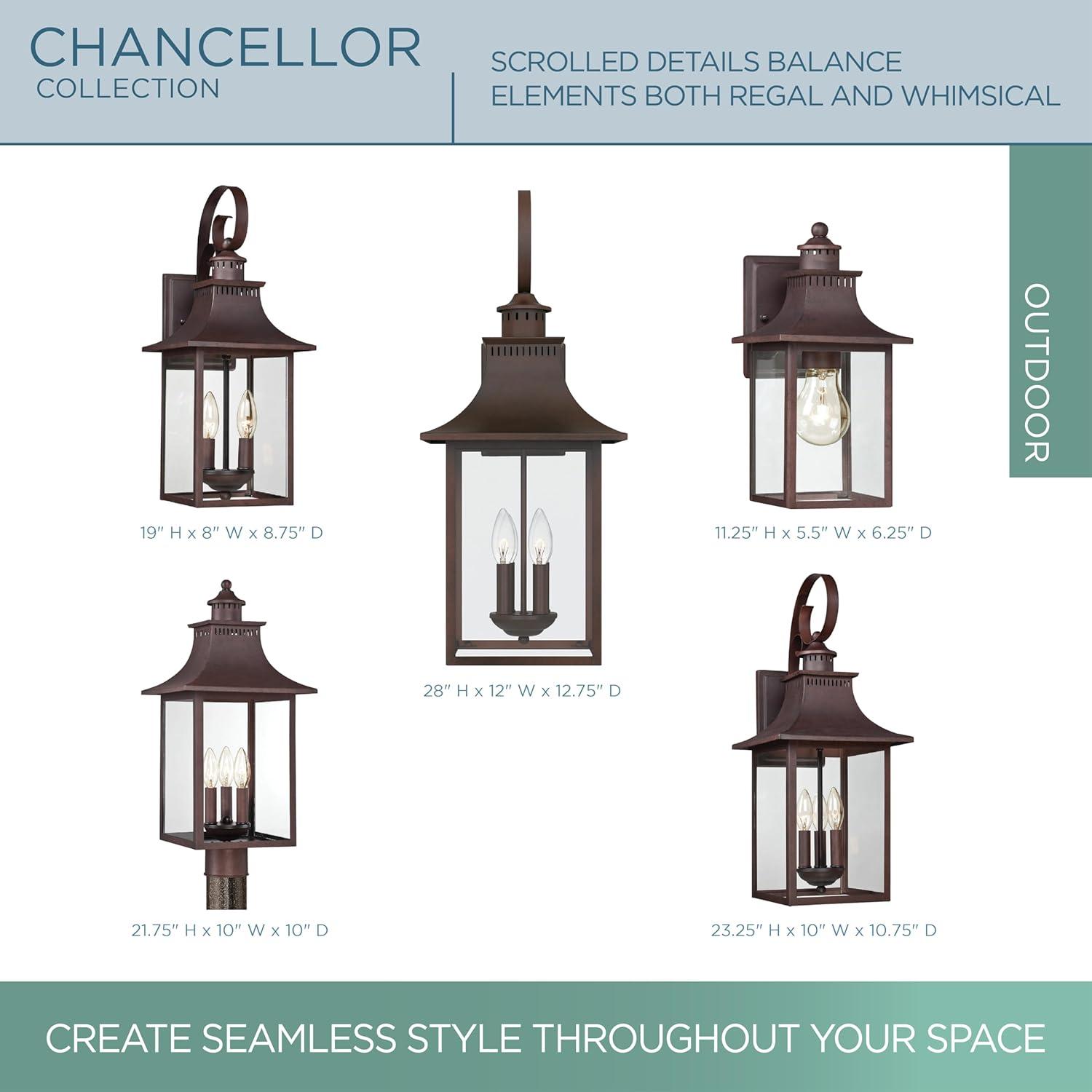 Quoizel Lighting Chancellor 2 - Light Sconce in  Copper Bronze